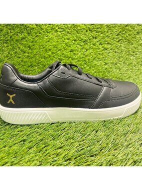 Flux Footwear Adapt Leather Trainer Black Mens Size 10 Athletic Shoes Sneakers